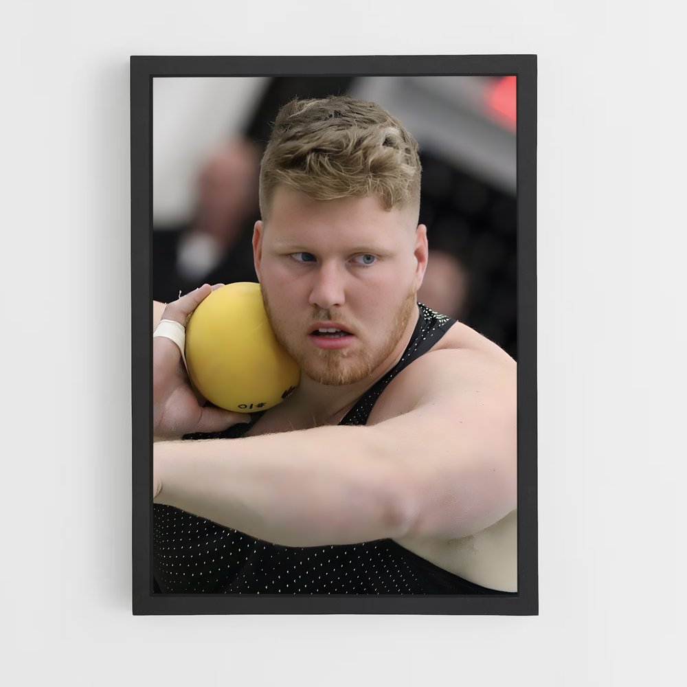 Poster Force Jaune – affiche Athlétisme (vue 2)